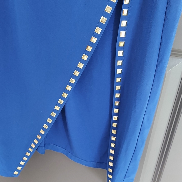 - NWT Soho Apparel Studded Blue Maxi Dress - Picture 6 of 10